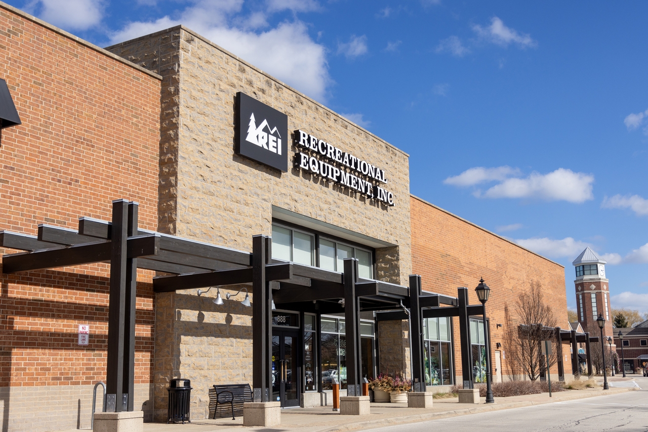The REI store in Northbrook, Illinois, where Littig worked. The store is not among the nine REI locations that have unionized so far.