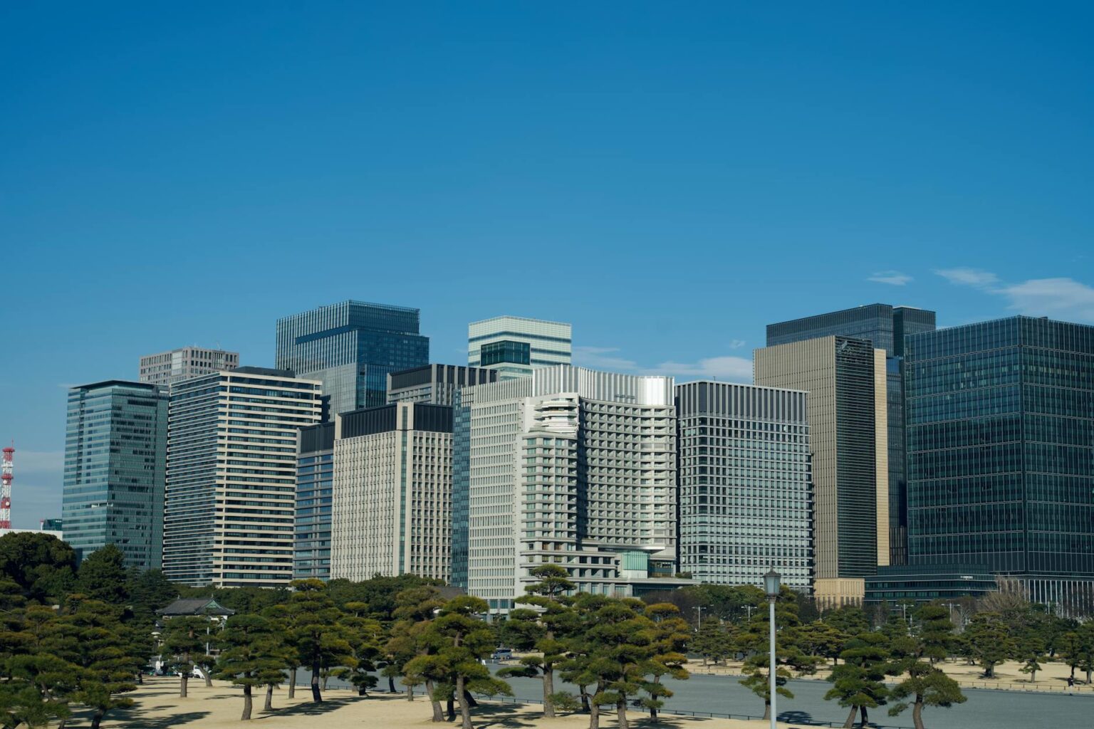 Modern office buildings and skyscrapers representing commercial real estate investments