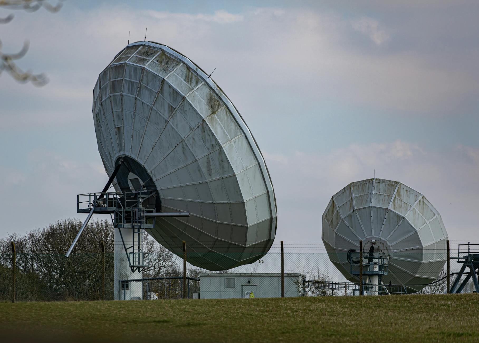 Satellite communication equipment used for weather monitoring and data collection