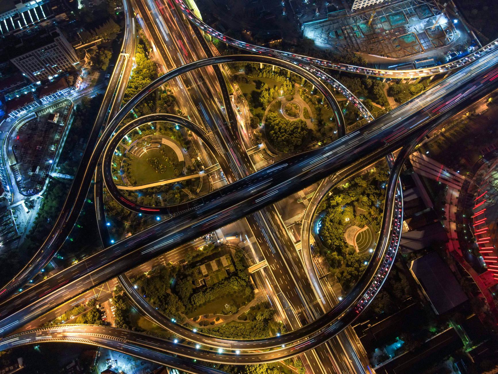 Urban infrastructure construction site with workers upgrading municipal water systems