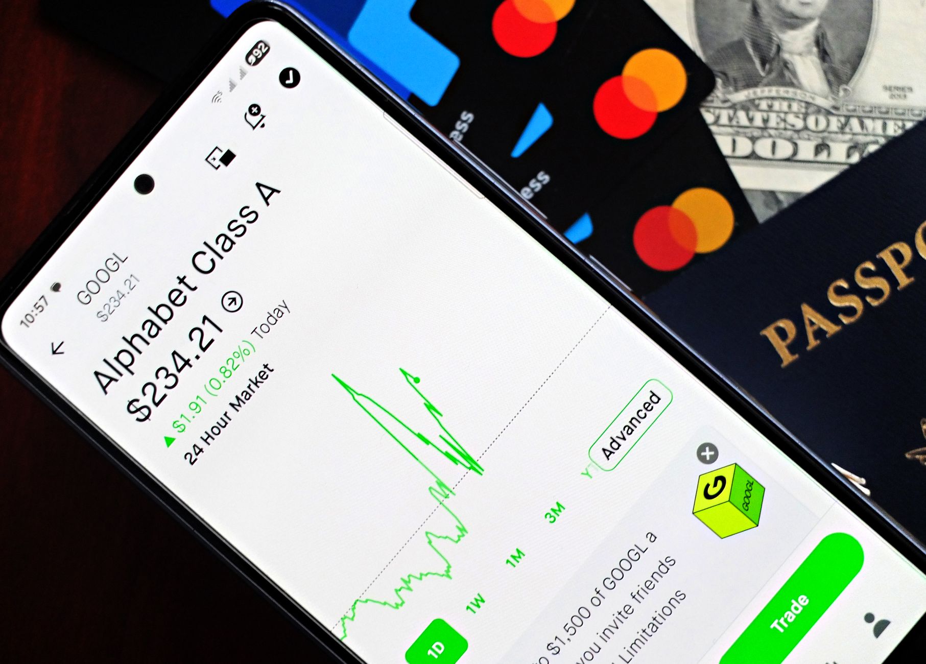 Investor reviewing portfolio allocation with gold ETF positions on screen