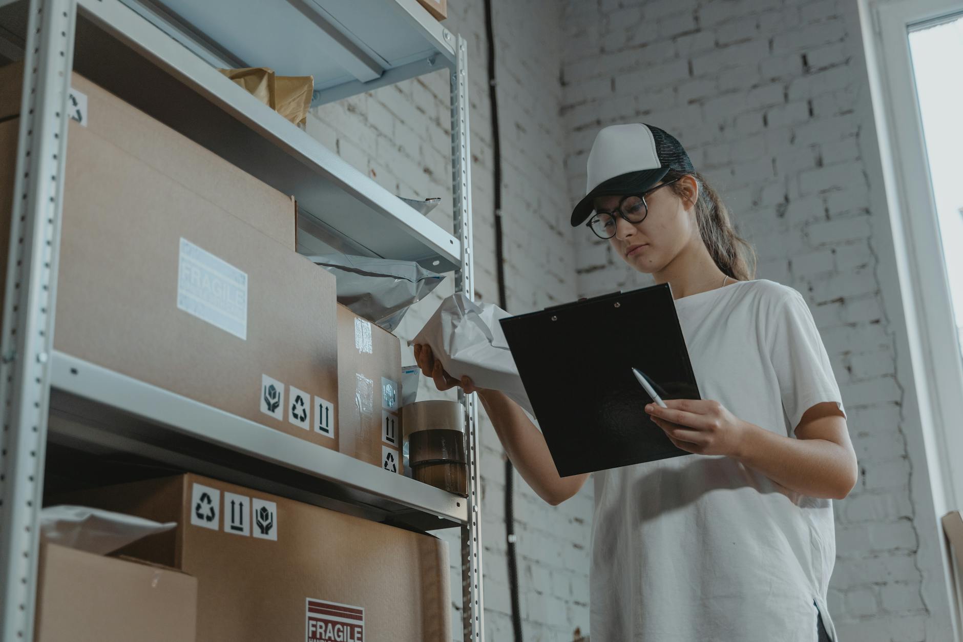 Imported goods stored in a commercial warehouse awaiting customs clearance