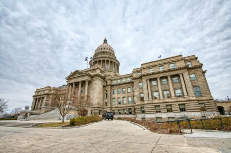 State government building representing Medicaid policy and budget decisions