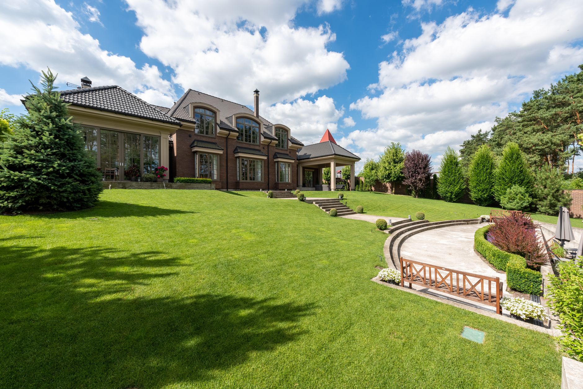 Upscale residential property representing real estate wealth transfer between generations