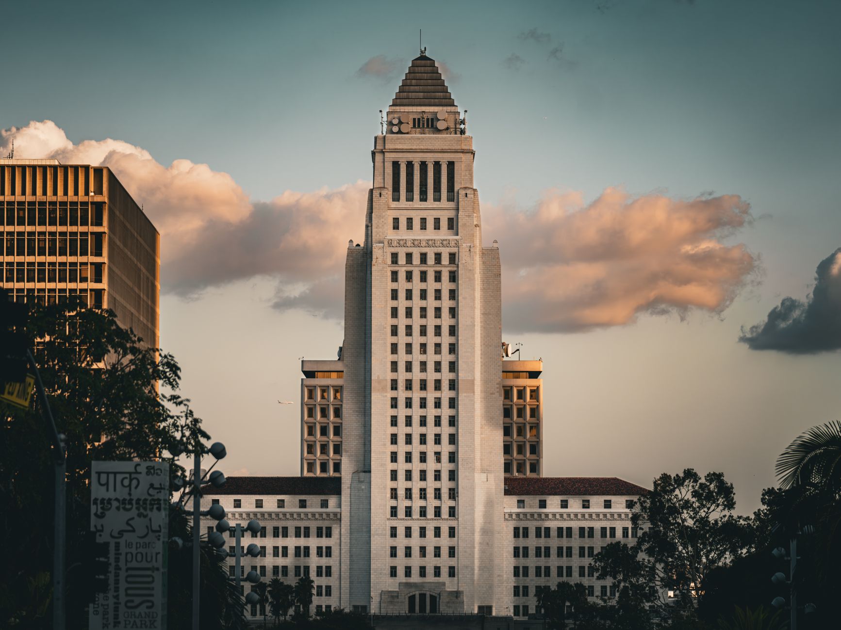 Exterior of a municipal government building representing local fiscal authority