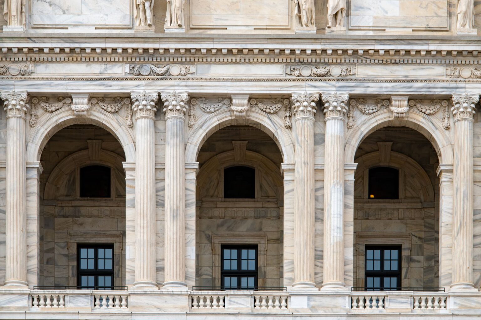 State government building representing public sector pension obligations
