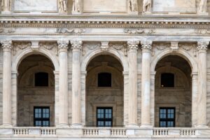 Pension Shortfalls Deepen as Public Sector Retirement Rolls Swell State government building representing public sector pension obligations