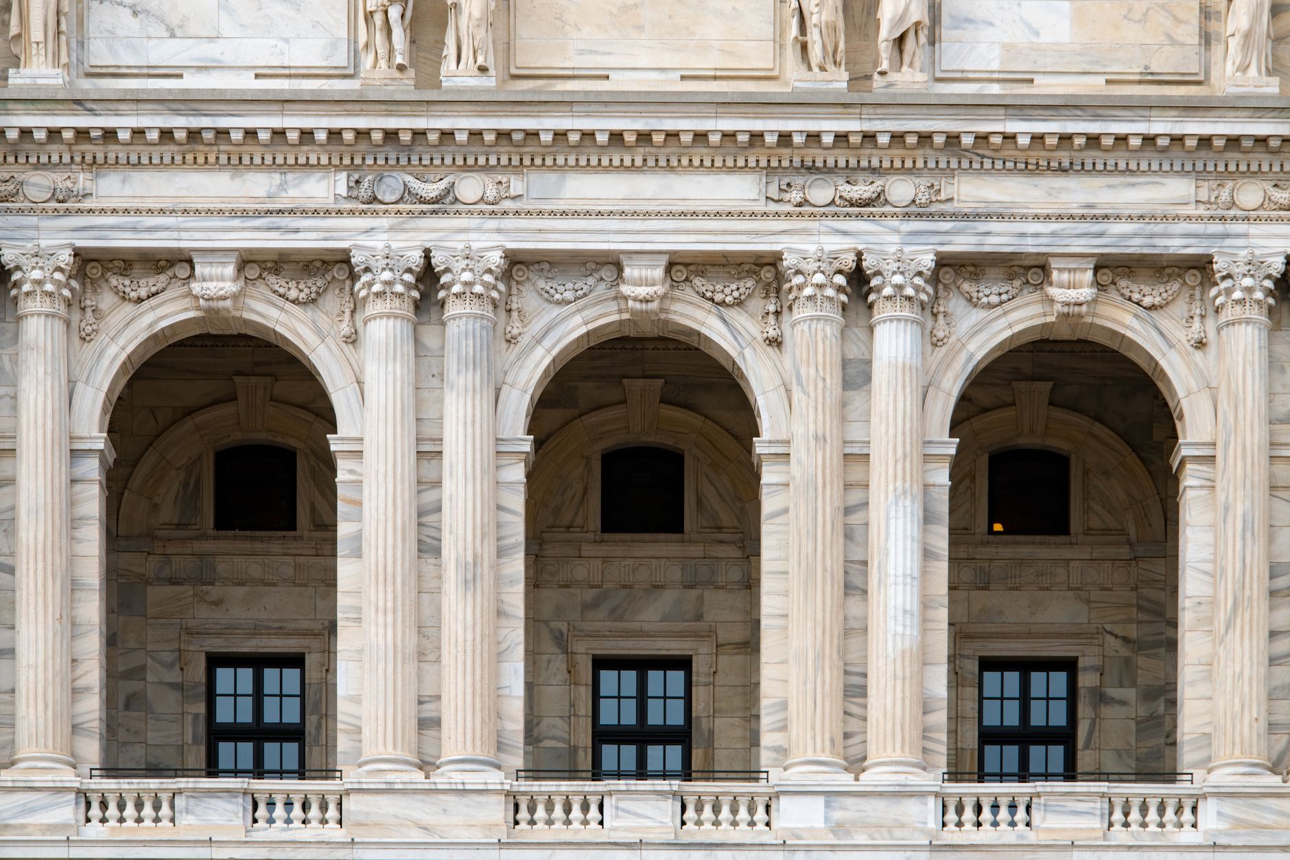 State government building representing public sector pension obligations
