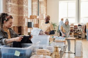 Apparel Import Stockpiling Fades as Tariff Pause Confidence Wavers Rows of apparel boxes stacked in a large import warehouse