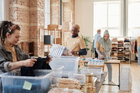 Apparel Import Stockpiling Fades as Tariff Pause Confidence Wavers Rows of apparel boxes stacked in a large import warehouse