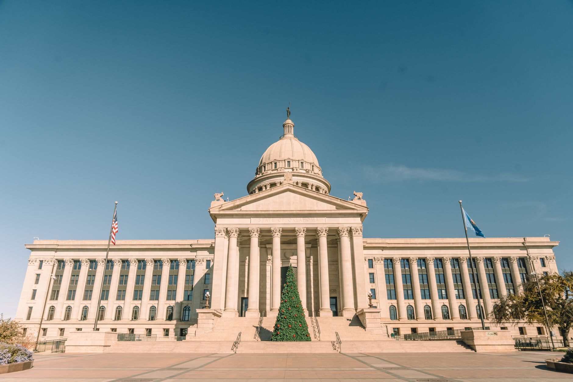 State government capitol building representing legislative budget decisions