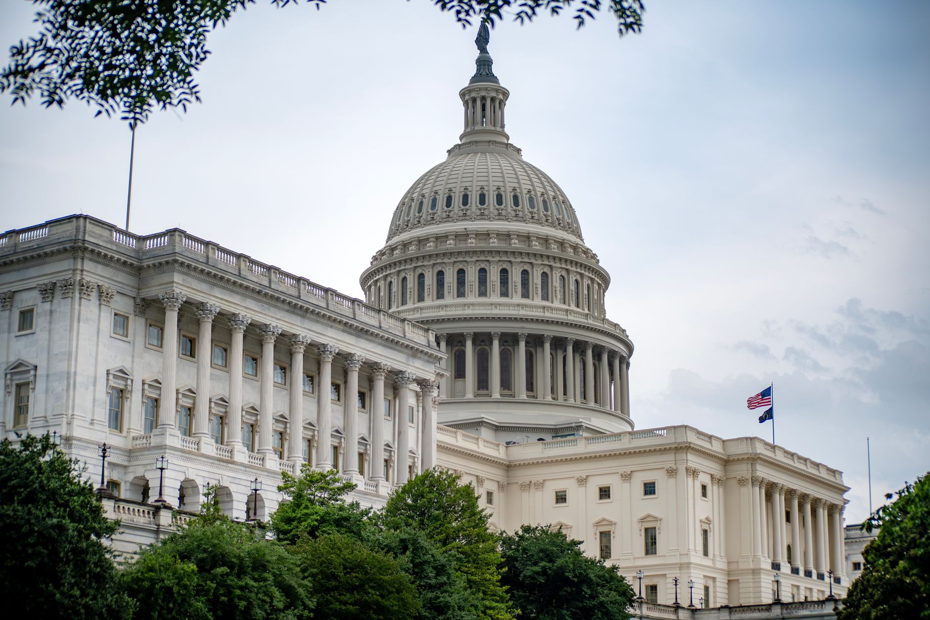 United States Capitol building exterior against a clear sky