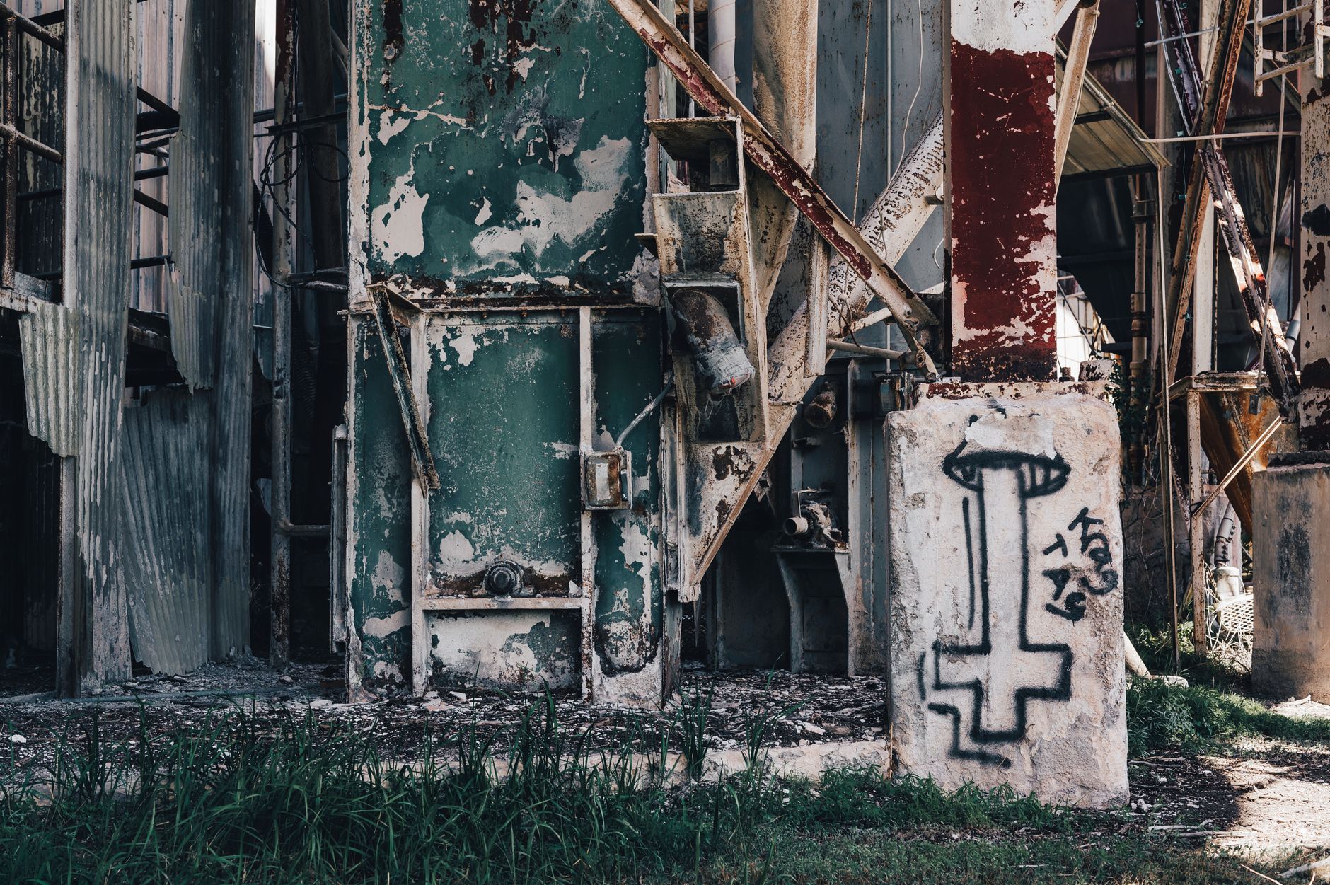 Abandoned industrial factory building in a shrinking Midwest city reflecting economic decline