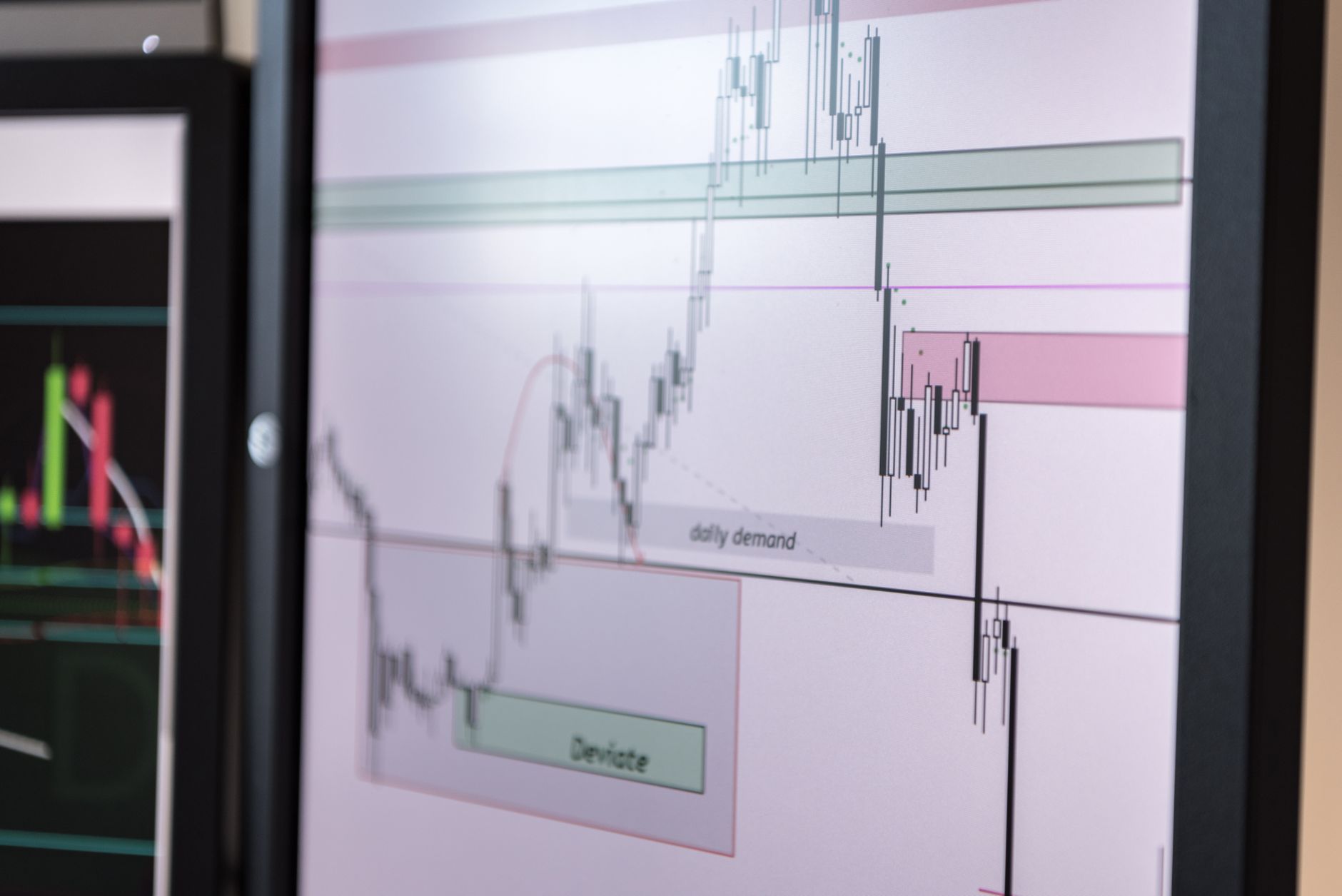 Financial market trading screen representing municipal bond market activity